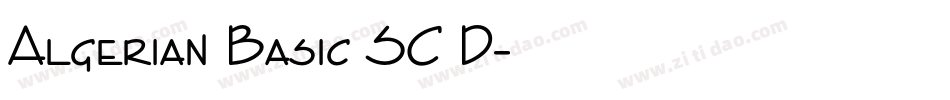 Algerian Basic SC D字体转换